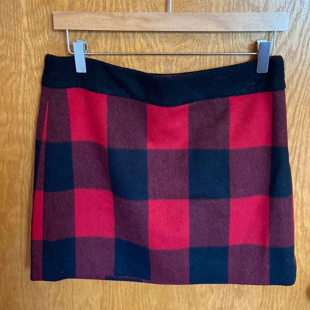 J Crew 100% Wool Miniskirt